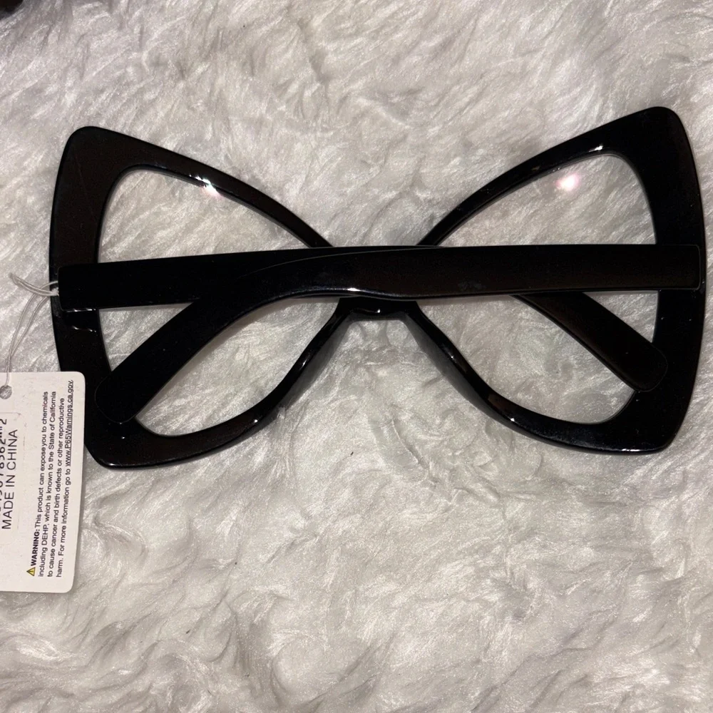Black Bow Glasses